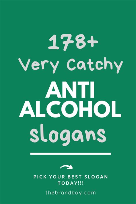 761+ Fantastic Anti-Alcohol Slogans And Taglines (Generator + Guide ...