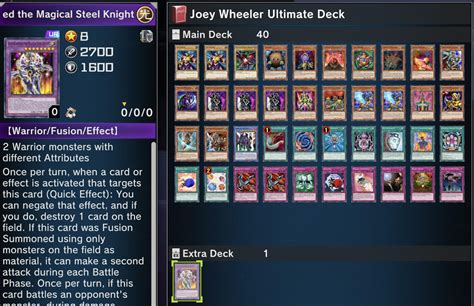 my attempt at creating the best deck with all the cards Joey Wheeler ...