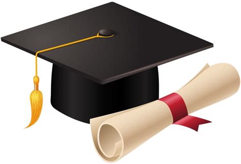 Graduation Cap and Diploma PNG Clip Art | Graduation clip art ...