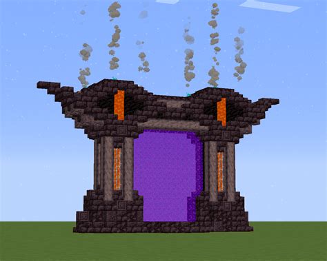 I made a Nether Portal frame design in creative for my Hardcore world, hope u like it :) : r ...