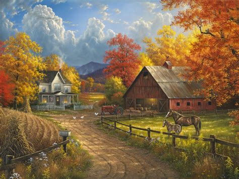 Abraham Hunter | Country Blessings | Country scenes, Scenery, Farm scene