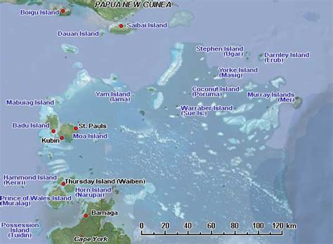 Printable Torres Strait Map