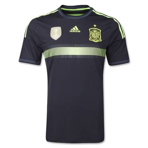 Spain 2014 Authentic Away Soccer Jersey | Soccer jersey, Football ...