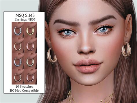 Earrings NB05 at MSQ Sims » Sims 4 Updates