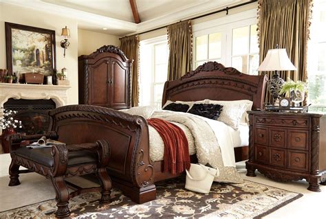 North Shore Cal King Sleigh Bed, ashley furniture, B553, Cal King Size Beds