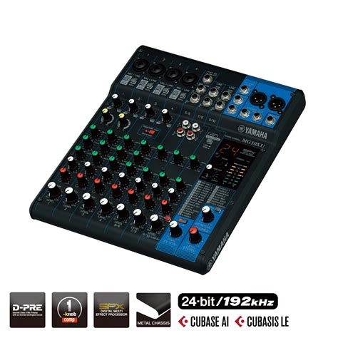 Yamaha MG10XU 10-Channel Mixing Console: max. 4 Mic / 10 Line Inp. Digital Effects. - DJ Mixers ...