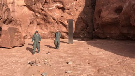 Public Safety Officers Find Mysterious 12ft Metal Monolith In Utah Desert