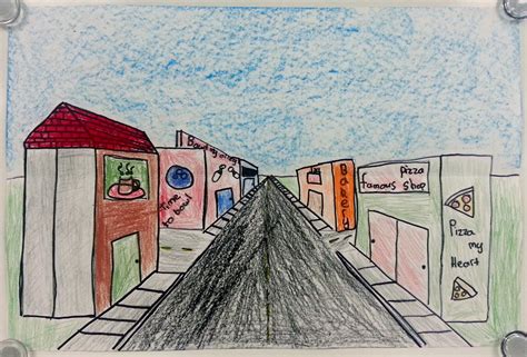 One-Point Perspective City Streets (5th) - Art with Mrs. Nguyen