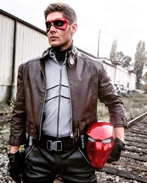 Jensen Ackles dressed as Red Hood for Halloween!!! : r/pics