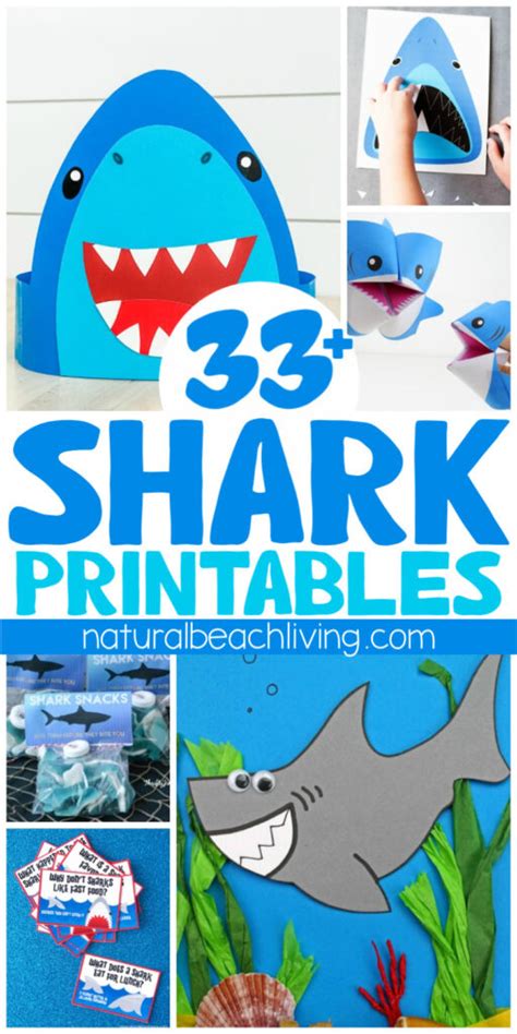 33+ Best Shark Printables, Templates, and Activities - Natural Beach Living