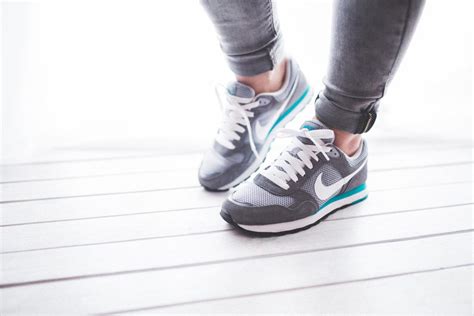 Woman Wearing Sports Shoes Ready To Exercise - High Quality Free Stock ...