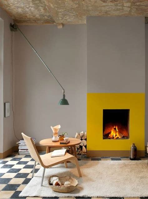 Fireplace Color Ideas - Turn a dark dreary fireplace into a bright ...