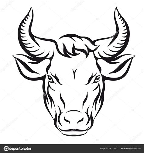 Bull Head Drawing at GetDrawings | Free download