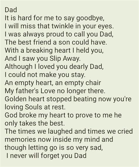 Pin by Gabriella on Quoting | Funeral quotes, Funeral poems for dad, Remembering dad quotes