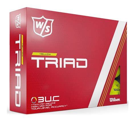 Wilson Triad Yellow Golf Balls (12 Balls) - Golfonline