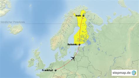 StepMap - Ivalo - Landkarte für Finnland