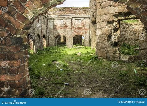 Interior of Slains Castle Ruins. Aberdeenshire, Scotland. Stock Image ...