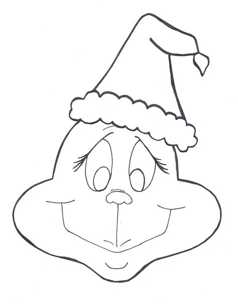 Grinch Face Coloring Pages at GetColorings.com | Free printable ...