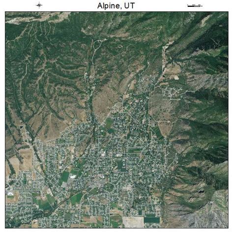 Aerial Photography Map of Alpine, UT Utah