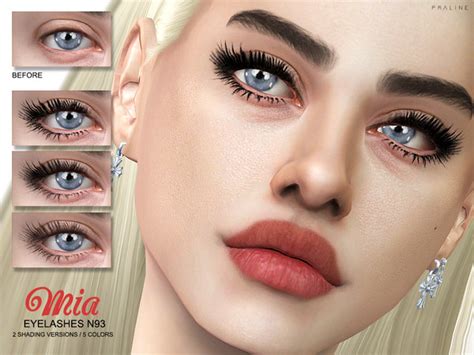 Mia Eyelashes N93 by Pralinesims at TSR » Sims 4 Updates