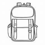 Hand Drawn School bag Coloring Page Lulu Pages sketch template