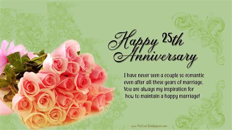 25th Anniversary Wishes For Parents & silver wedding anniversary wishes