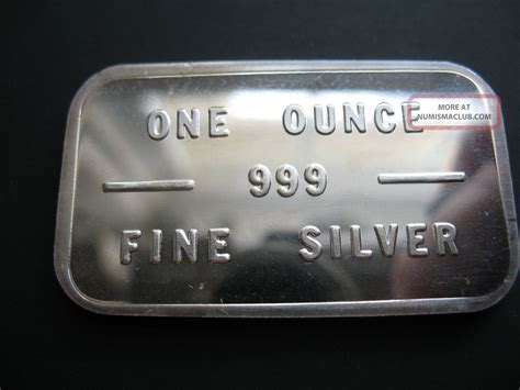 1 Troy Ounce Fine Silver Bache Bullion Bar. 999