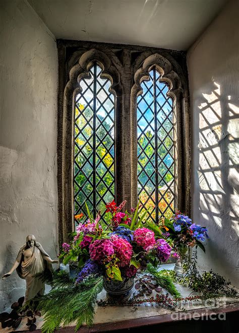 Chapel Flowers Photograph by Adrian Evans