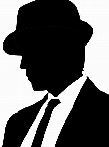 Man In Fedora Silhouette at GetDrawings | Free download