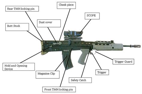 Army issued SA80, labeled by TheGodOfPower on DeviantArt