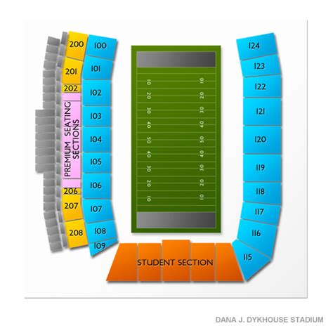 Dana Dykhouse Stadium Seating Chart