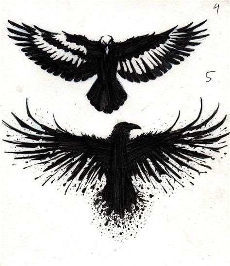 Crow Tattoo Designs by marcAhix on DeviantArt Tattoo Drawings, Body Art Tattoos, Small Tattoos ...