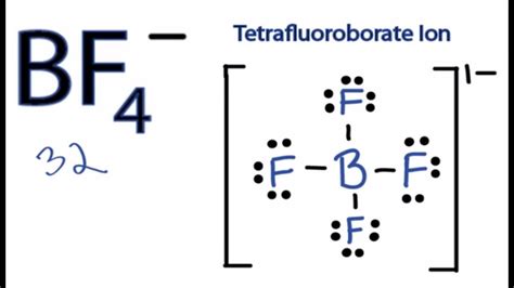 BF4- Lewis Structure - How to Draw the Lewis Structure for BF4- - YouTube