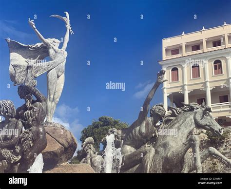 March, 2022, Raices Fountain, Old San Juan, San Juan, Puerto Rico, United States Stock Photo - Alamy