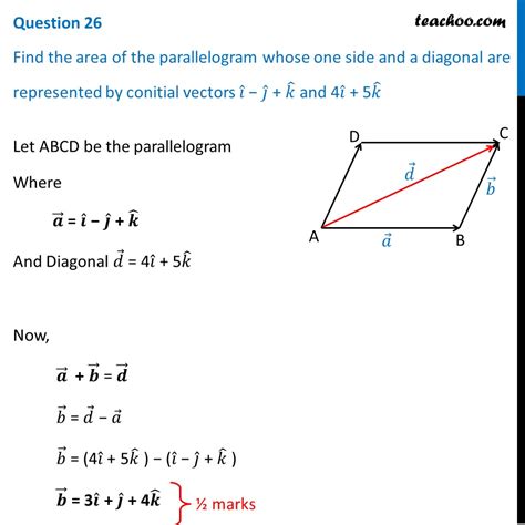 Area Of Parallelogram Diagonals