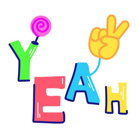 Yeah Stickers - Free communications Stickers