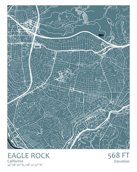 Eagle Rock California Map - Map Of Western Hemisphere