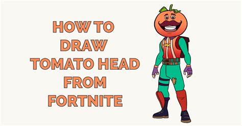 How to Draw Tomato Head from Fortnite - Really Easy Drawing Tutorial