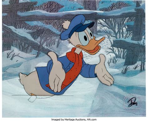 Mickey's Christmas Carol Donald Duck Production Cel Original Art | Lot #63924 | Heritage Auctions