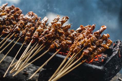 Luke Nguyen's chicken satay with spicy peanut sauce - Recipes ...