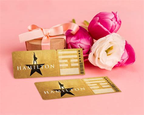 Printable Hamilton Broadway Surprise Ticket Hamilton the - Etsy