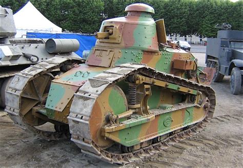 Surviving WW1 French Renault FT-17 Tank in Saumur France