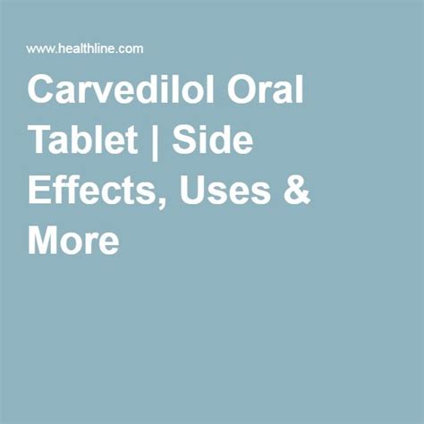 Carvedilol Oral Tablet | Side Effects, Uses & More Tranexamic Acid ...