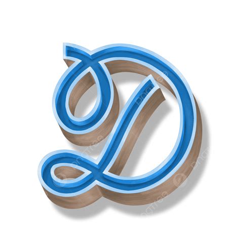 Letter D 3d PNG, Modern Calligraphy Alphabet D In 3d Lettering Effect, Calligraphy, Lettering ...