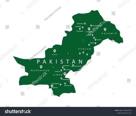 Pakistan Color Full Map: Over 15 Royalty-Free Licensable Stock ...