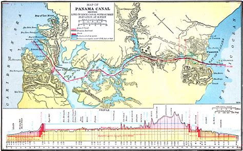 Map Of The Panama Canal - Maping Resources