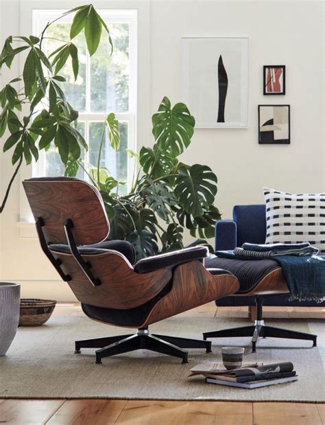 Pin by Kate M on HOME | Eames chair living room, Lounge chairs living room, Eames lounge chair