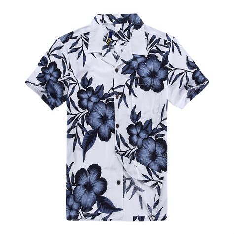 Hawaii Hangover - Hawaiian Shirt Aloha Shirt in White Floral - Walmart.com - Walmart.com