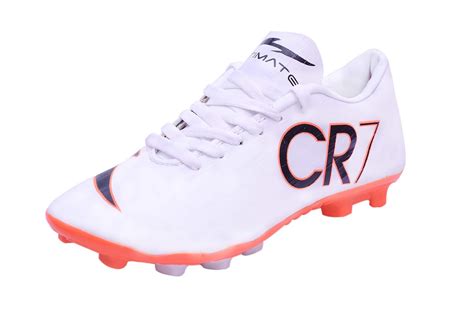 Buy Axpro CR7 Juventus White Ronaldo Synthetic TPU Studs Football Shoes ...