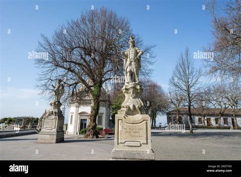 Pontius Pilate Statue at Temple Forecourt at Sanctuary of Bom Jesus do ...